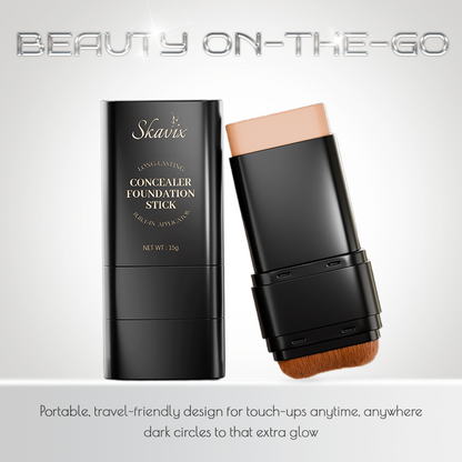 Skavix™ Foundation Concealer Stick Double-Ended Brush